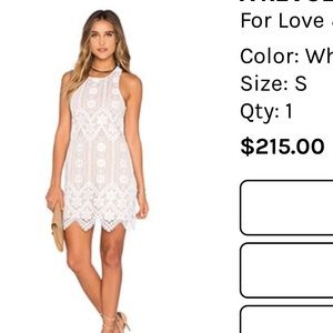 For love and lemons x revolve dress